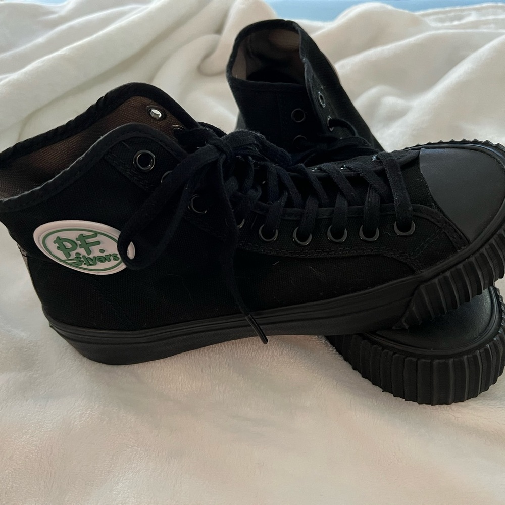 Black High Top PF Flyers Non Slip Work Shoes